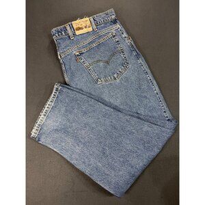 VTG Levi's 545 Loose Fit Jeans Mens 44x30 Blue Denim Distressed Relaxed Straight